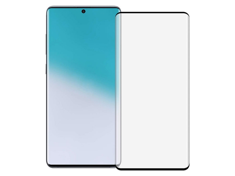 گلس شیشه ای تمام چسب سامسونگ Glass S20 Plus