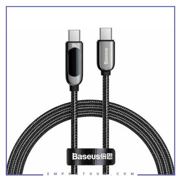 کابل Type C به Type C بیسوس 1 متر Baseus Display Fast Charging Data Cable CATSK-B01