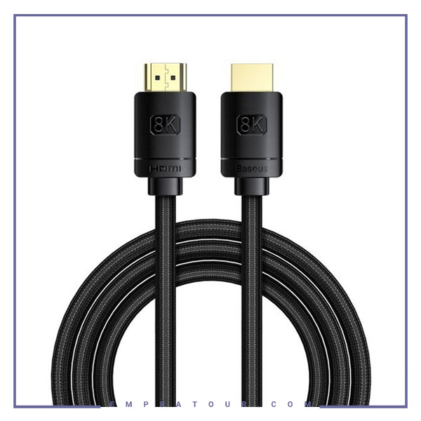 کابل HDMI  طول 2 متر 8k بیسوس Baseus  8K HDMI 2.1 Cable CAKGQ-K01