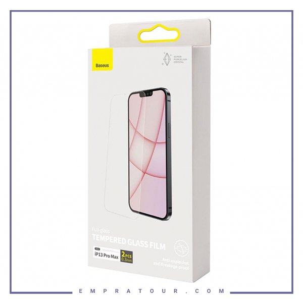 پک 2عددی گلس بیسوس مخصوص Baseus Tempered Glass SGBL062302 Iphone 13 Pro Max
