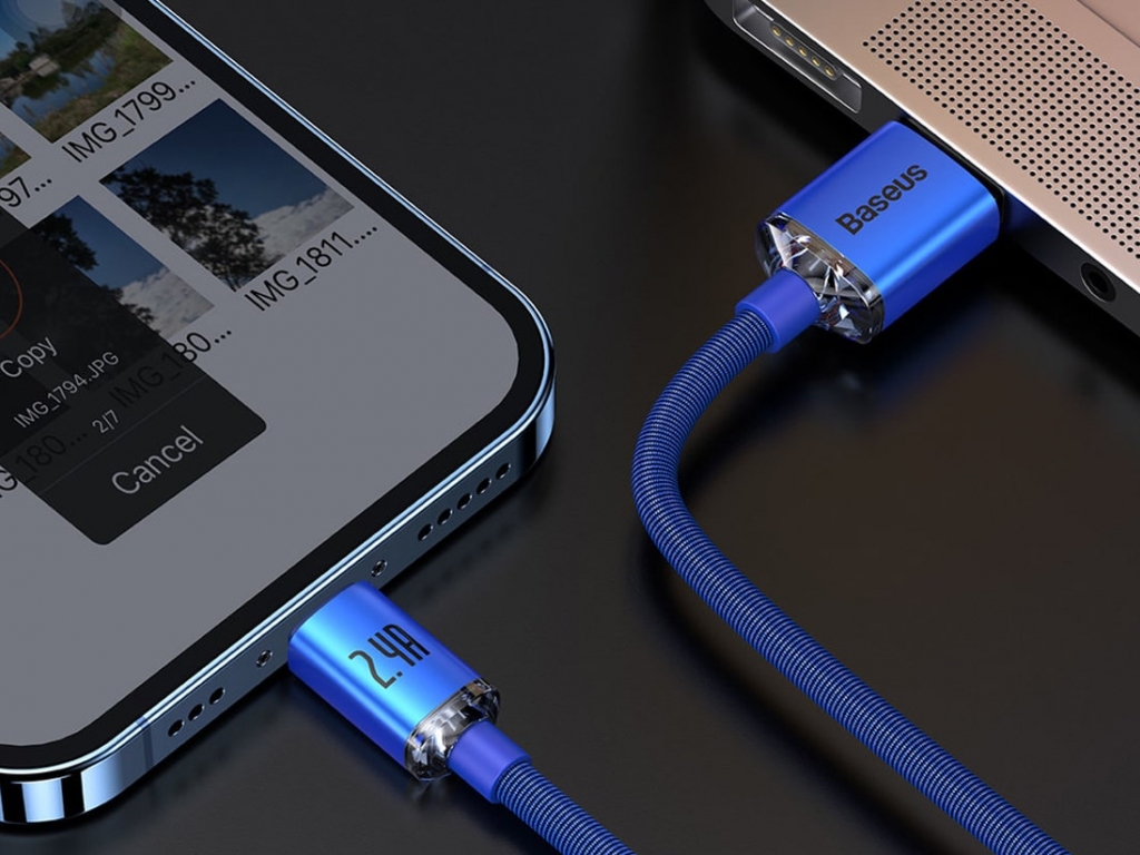 کابل شارژ USB به Lightning بیسوس 1.2متر