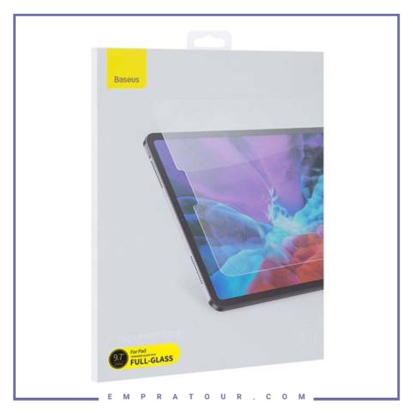 محافظ صفحه نمایش شیشه ای تمام صفحه بیسوس Apple iPad 9.7