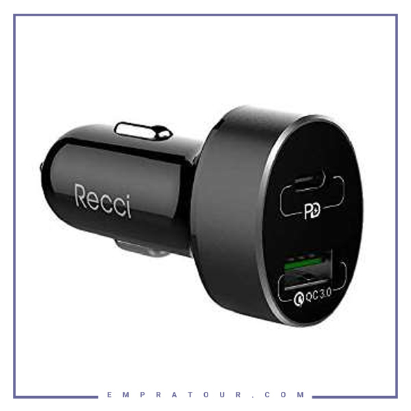 شارژر فندکی خودرو رسی Recci RUC-Y2 Car Charger