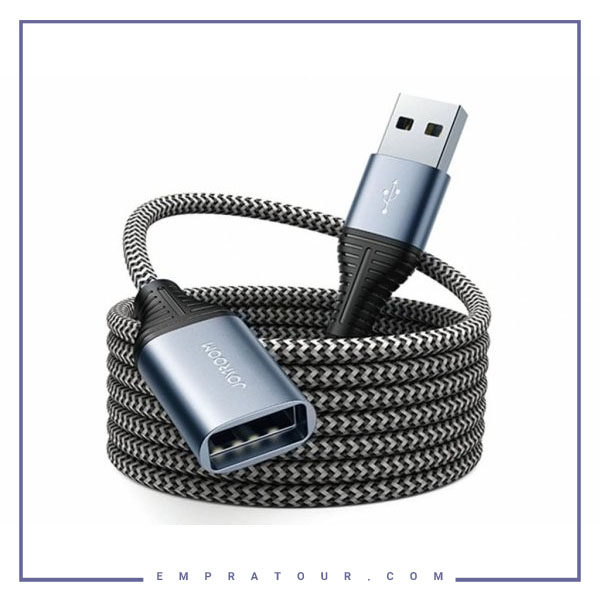 کابل افزایش طول یو اس بی جویروم Joyroom USB2.0 extension cable 2m gray S-2030N13