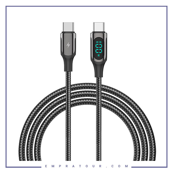 کابل شارژ TYPE-C رسی 1متر RECCI GHOST PD LED DATA CABLE RTC-P10CC