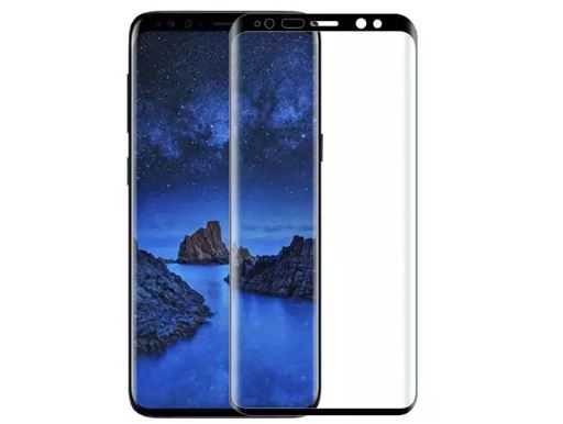 گلس شیشه ای تمام چسب سامسونگ S9