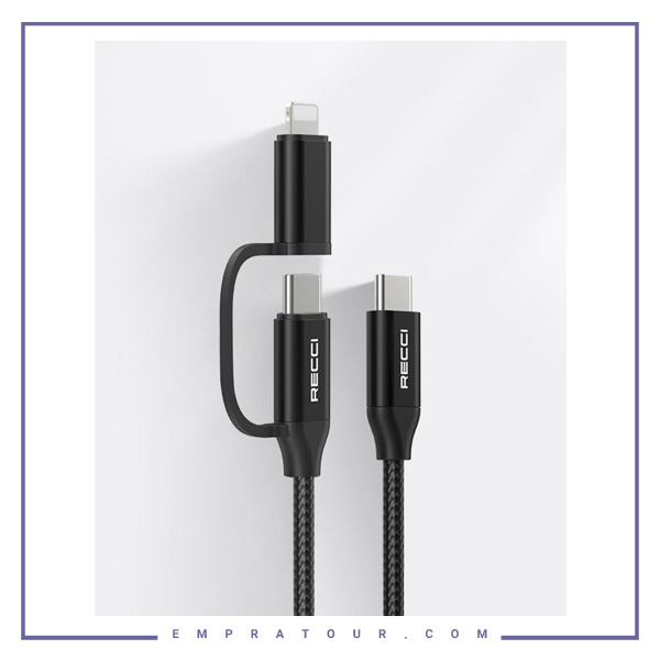 کابل شارژ فست RECCI 2IN1 RTC-P03CC