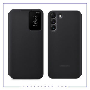 کیف کلاسوری شرکتی سامسونگ مدل SMART CLEAR VIEW COVER EF-ZS906 S22 PLUS