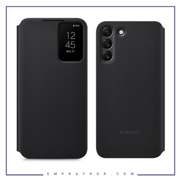 کیف کلاسوری شرکتی سامسونگ مدل SMART CLEAR VIEW COVER EF-ZS906 S22 PLUS