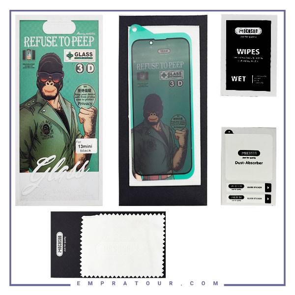 گلس شیشه ای تمام چسب حریم شخصی آیفون 12 -Pro 12