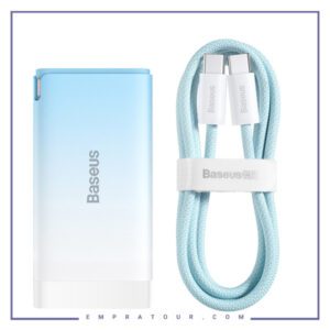 شارژر ۶۵ وات سه پورت بیسوس Baseus GaN3 Pro 2Type-C + USB 65W CCGGP050003