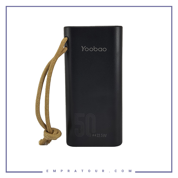 پاوربانک شارژ سریع و چراغ‌قوه یوبائو Yoobao H5 50000mah Powerbank 22.5W 5A Fast Charge