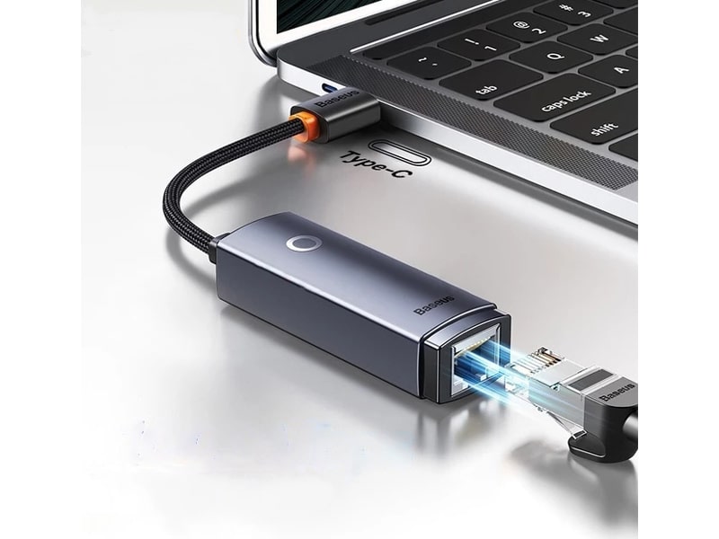 هاب یا تبدیل RJ-45 به تایپ سی بیسوس