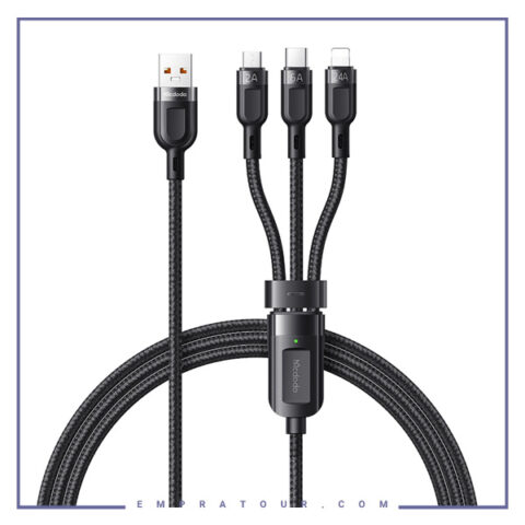 کابل سه سر مک دودو Mcdodo CA-0930 3 In 1 Super Fast Charging Cable