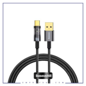 کابل  تایپ سی هوشمند بیسوس 100 وات 1 متر Baseus TYPE-C CATS000201 Explorer