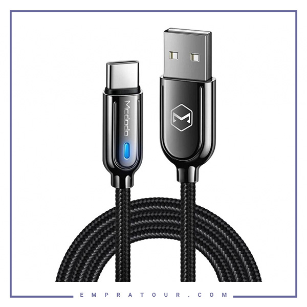 کابل شارژ سریع تایپ‌سی 1 متری مک‌دودو Mcdodo Quick Charge Auto Power-Off Data Cable CA-6190