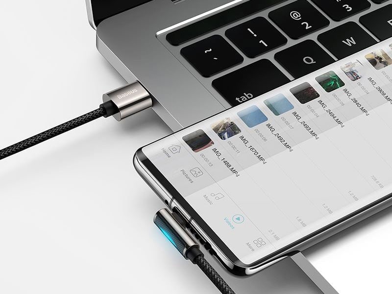 کابل هوشمند یک متری تایپ سی بیسوس  CATS000201