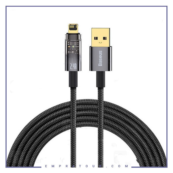 کابل لایتنینگ هوشمند بیسوس 1 متر Baseus CATS000401 Explorer