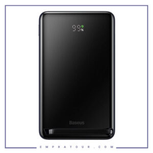 پاوربانک بیسیم مگنتی استنددار 10000 میلی‌آمپر بیسوس Baseus Wireless Fast Charge Power Bank 20W PPCX000003