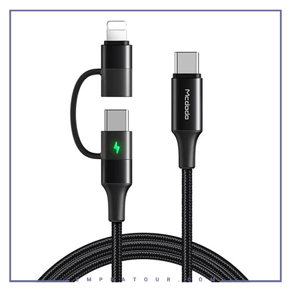 کابل دو سر سریع مک دودو Mcdodo CA-7120 2 in 1 Cable 1.2m