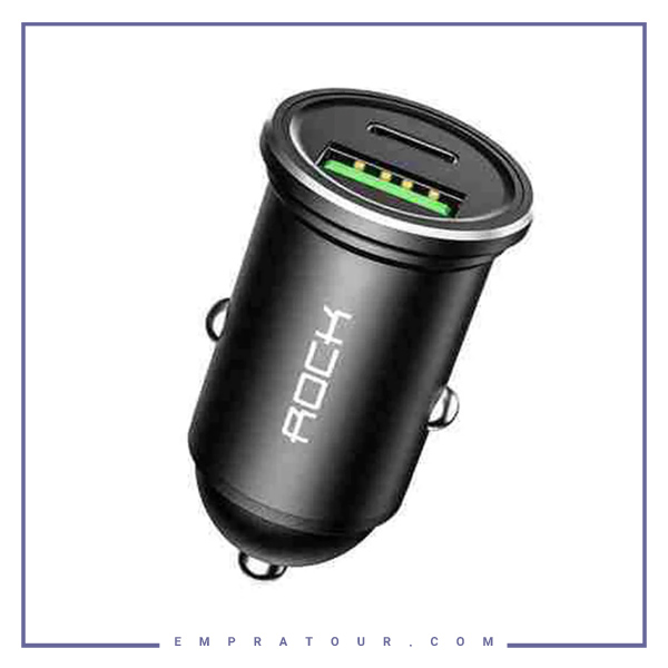 شارژر فندکی فست شارژ راک ROCK H13 PD 20W H-613C Type-C