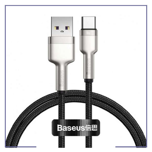 کابل تایپ سی شارژر سریع هوآوی 66 وات بیسوس Baseus Cafule Series Metal Data Cable USB to Type-C 1m CAKF000101
