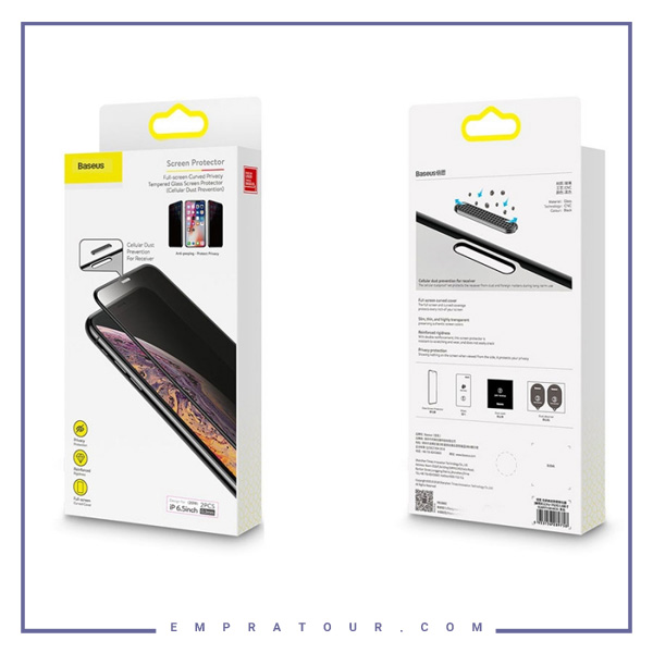 پک 2 تایی محافظ تمام صفحه حریم شخصی بیسوسIphone X-XS