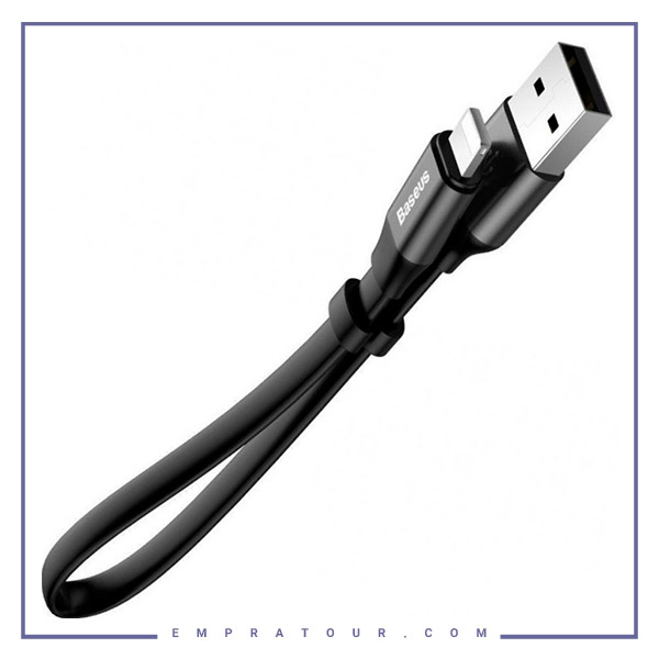 کابل شارژ و انتقال داده لایتنینگ بیسوس Baseus Nimble Portable lightning Cable 23cm CATMBJ-01