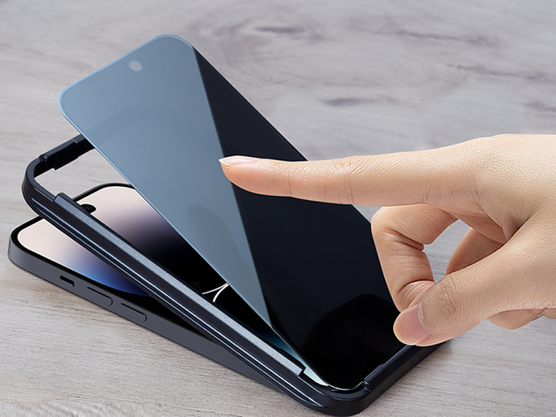 گلس شیشه ای تمام چسب حریم شخصی iPhone 14 Pro Max