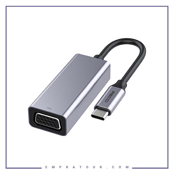 هاب تایپ سی به وی جی ای رسی RECCI VGA HUB RH12