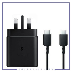 آداپتور سوپر فست شارژر سامسونگ 95درصد ۴۵ وات همراه کابل 1 متر Samsung Super Fast Charger 45W EP-TA845