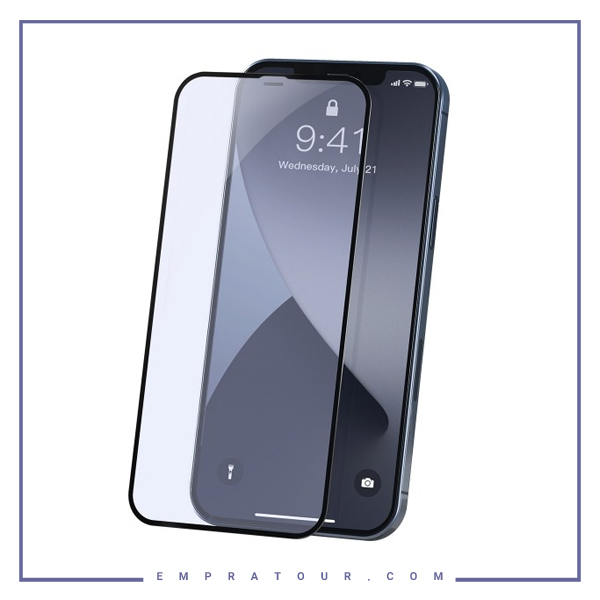 پک 2 تایی محافظ تمام صفحه بیسوس آیفون 12 و 12 پرو Baseuse Tempered Curved-Screen Protector For IP12/12 Pro SGAPIPH61P-TE01