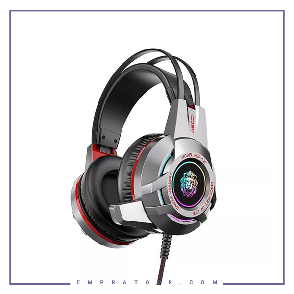 هدفون سیمی گیمینگ با جک 3.5 میلی‌متری رسی Recci REP-L22 3.5mm gaming earphones headphone