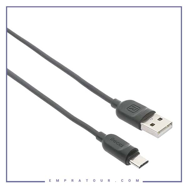 کابل شارژ و انتقال داده تایپ سی رسی 2متر RECCI RAYLINE Type-C DATA CABLE RCT-P200