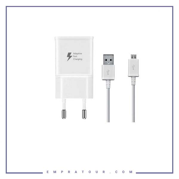پک شارژر اورجینال فست شارژ سامسونگ به همراه کابل Samsung EP-TA20EWE
