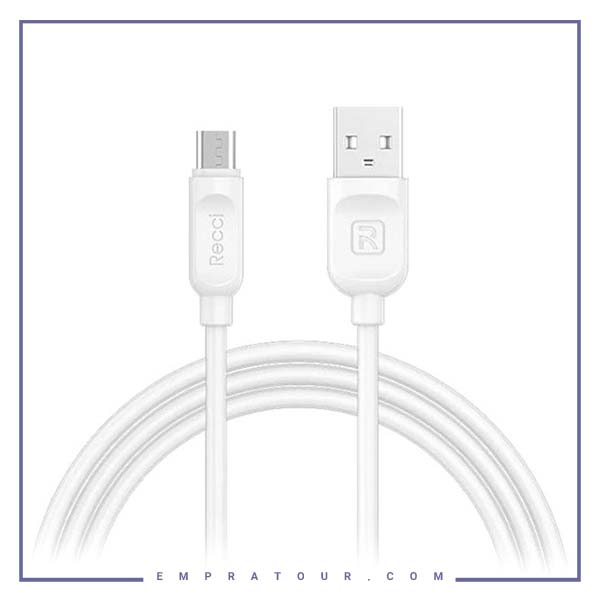 کابل شارژ و انتقال داده میکرو رسی 2متر RECCI RAYLINE Micro USB DATA CABLE RCM-P200