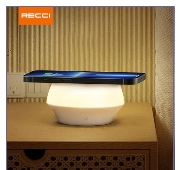 شارژر بی سیم و چراغ خواب رسی RCW-21