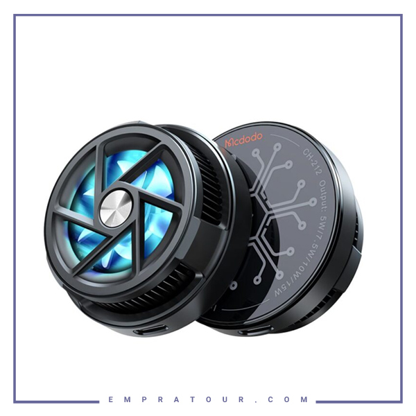 شارژر وایرلس مگنتی و فن خنک کننده مک دودو Mcdodo Magnetic Radiator Wireless Gaming Charger CH-2120
