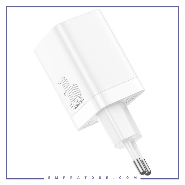 شارژر دیواری فست بیسوس Baseus Super si pro quick charger C+U 30W EU CCSUPP-E02