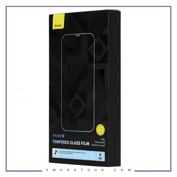 پک دوتایی گلس حریم شخصی تمام صفحه آیفون بیسوس SGBL190002