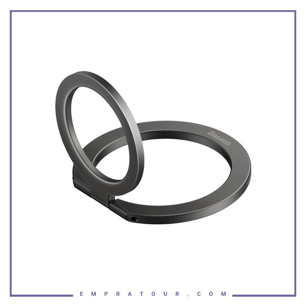 حلقه نگهدارنده مغناطیسی آیفون بیسوس Baseus Halo Series Foldable Metal Ring SUCH000013