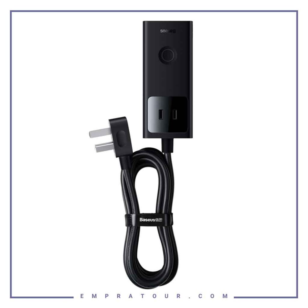 شارژر و چندراهی برق سوپر فست شارژ 30وات بیسوس Baseus PowerCombo 3AC+2U+1C PSLA000102