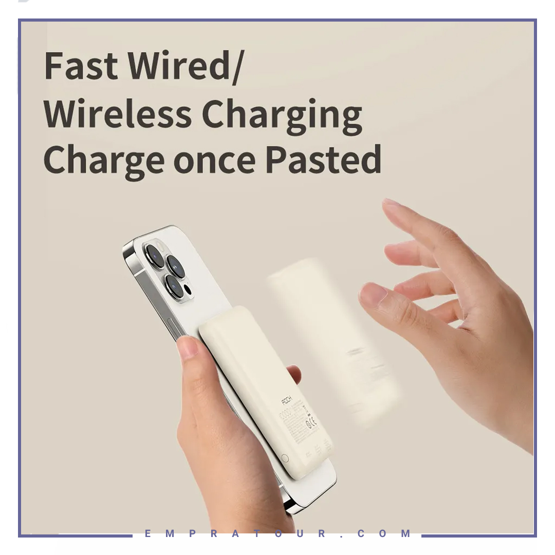 پاوربانک وایرلس 10000 راک Magnetic Wireless P89