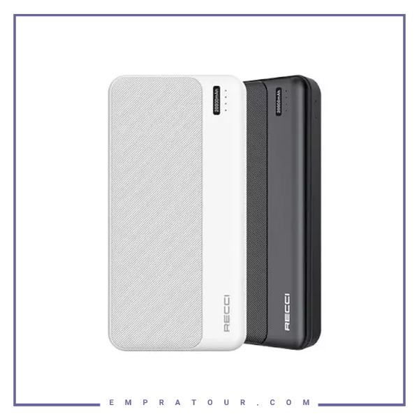 پاوربانک 20000 فست‌شارژ رسی RECCI RPB-P27 20000mAh Power Bank