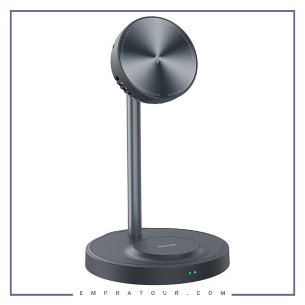 هولدر و شارژر وایرلس و فن خنک کننده مک دودو Mcdodo Desktop Magnetic Radiator Wireless Charger CH-2151