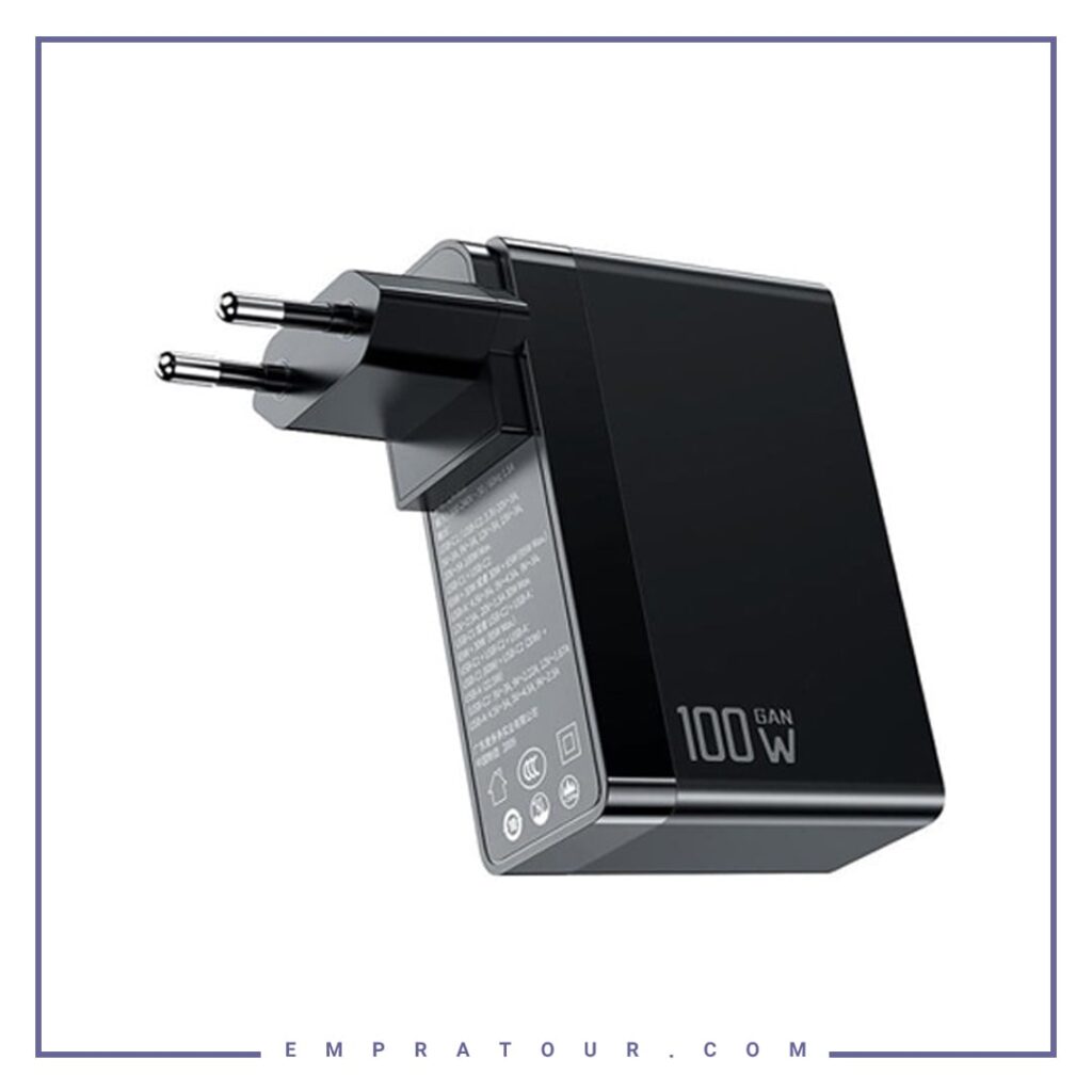 آداپتور 3 پورت فست شارژ مک دودو Mcdodo GaN 100W 3 port Fast Charge CH-8105 PRO