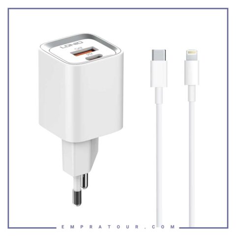 شارژر مسافرتی الدینیو 20 وات به همراه کابل LDNIO POWER ADAPTER 20W A2318M