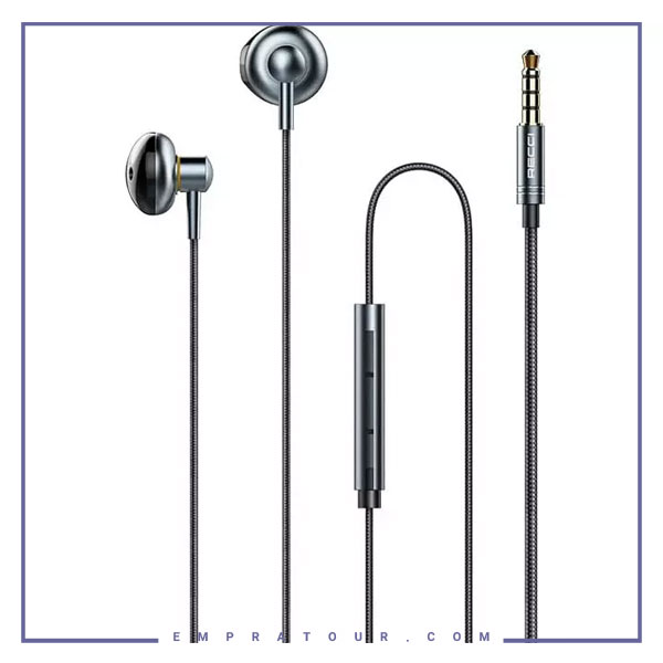 هندزفری سیمی با جک 3.5 میلی‌متری رسی Recci Wired Earphone REP-L25