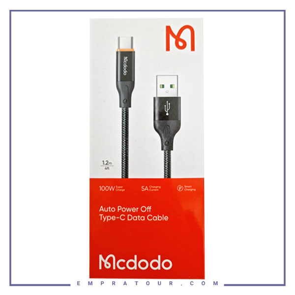 کابل تایپ سی قطع کن دار 100 واتی مک دودو Mcdodo Auto Power Off Type-C Data Cable CA-3020