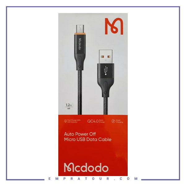 کابل شارژ میکرو قطع کن دار 1.2 متری مک دودو Mcdodo Auto Power Off Micro CA-3040